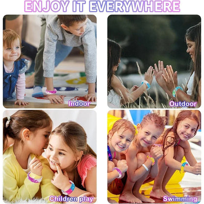 12/24/36PCS Bubble colorato in silicone Wristband Festa dei bambini, regali di compleanno, souvenir di nozze, carnevale e braccialetti di festa