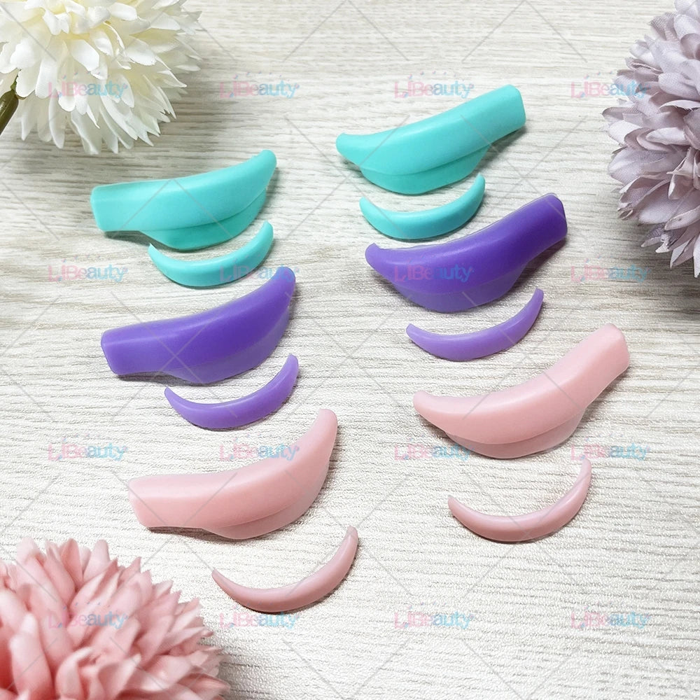 Libeauty 7 Paris Reusable Lash Lift Shield Pads Silicone ciglia Curler e accessori in ferro curling, strumento di trucco