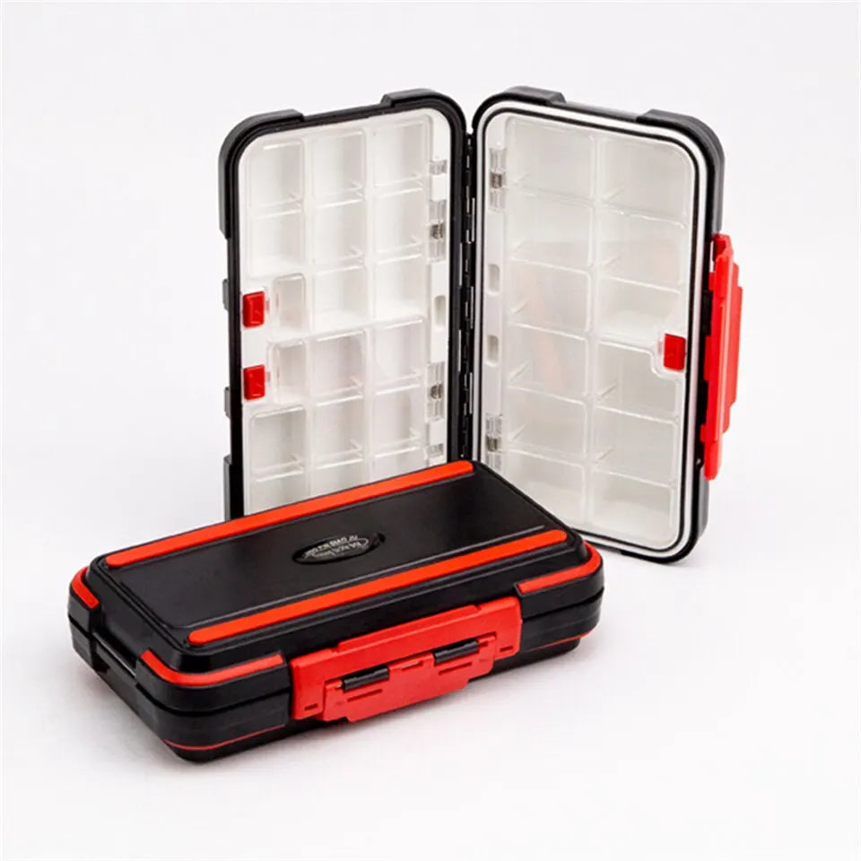 Premium impermeabile doppio-sided pesca tackle Box multifunzionale Bait & Tool Organizer