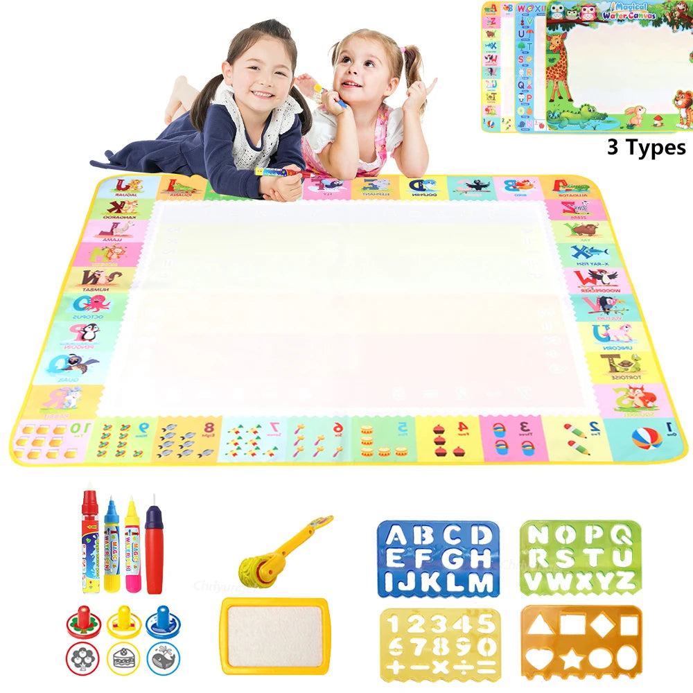 100x80CM Montessori Magic Drawing Board Magic Doodle Mat per bambini di arte educativa e di controllo della penna
