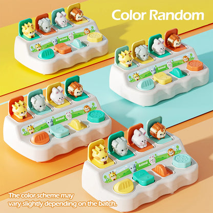 Montessori Pop-Up Animal Toys & Learning Boxes Migliora le abilità logiche e motorie per i bambini