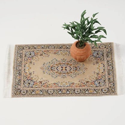 1:12 Scala stile turco miniatura casa delle bambole tappeto pavimento di copertura per la casa di gioco e accessori delle bambole