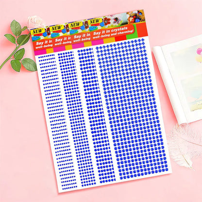 1040/900/504Pcs Adesivi autoadesivi in cristallo acrilico fai da te per telefono, carte e mestieri