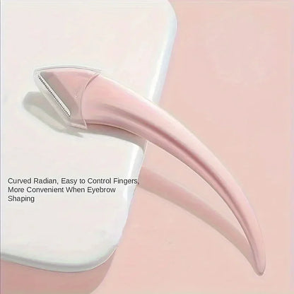 Set di forbici trimmer 3 pezzi in acciaio inossidabile, pettine e rasoio per il trucco delle ciglia e principianti, accessori di rimozione di precisione