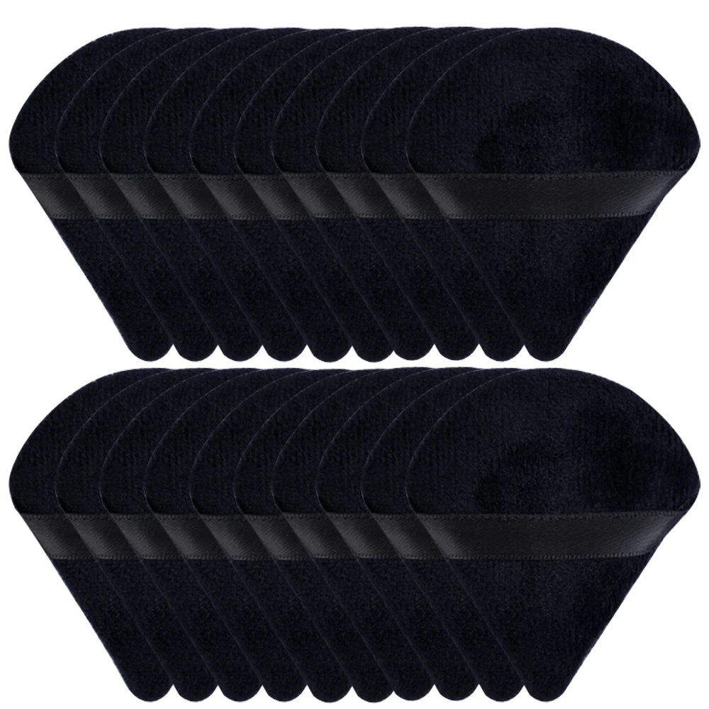 20/30Pcs Triangolo di velluto in polvere Puff Wet & Dry Use Makeup Spugna per la fondazione, cosmetici, e la fusione di bellezza