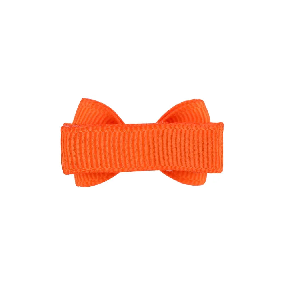 1,2 pollici mini hair Bows con clip solidi colori per bambini e baby girl